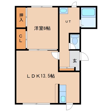 岩見沢駅 徒歩10分 2階の物件間取画像